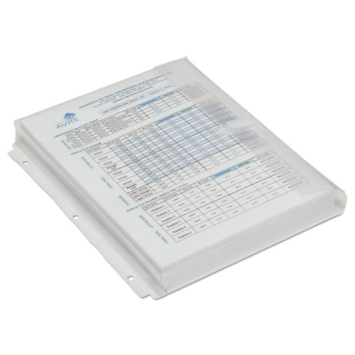 7520016615818, POLY THREE-RING EXPANSION ENVELOPE, 11.5", CLEAR, 3/PACK