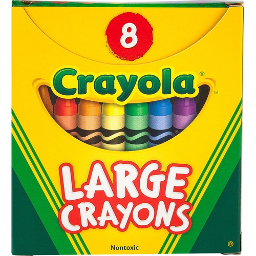 Large Crayons, Tuck Box, 8 Colors/box