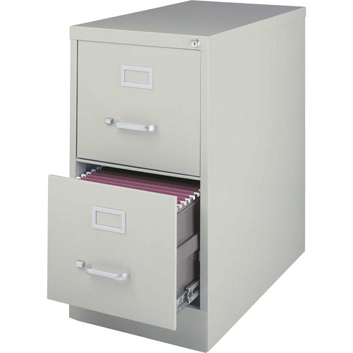 Vertical File, 22" Deep, 2-Dwr, 15"x22",28-3/8", LGY