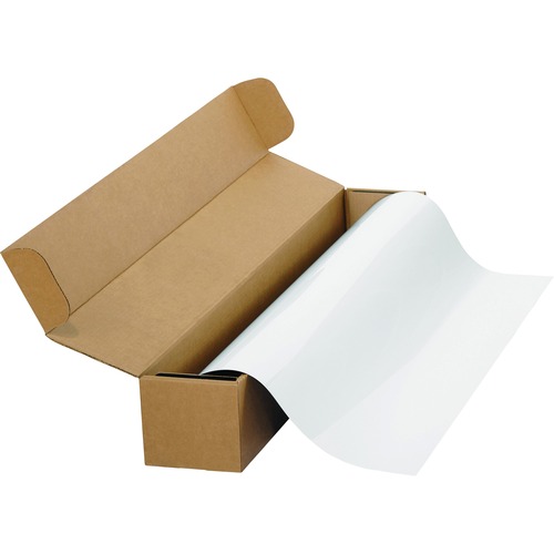 Dry Erase Surface, 50 Ft X 4 Ft, White