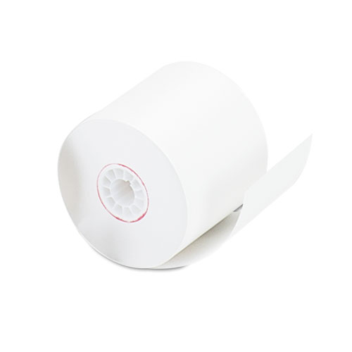 IMPACT & INKJET PRINT BOND PAPER ROLLS, 0.5" CORE, 2.25" X 128FT, WHITE, 100/CARTON
