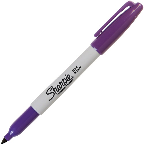 Fine Point Permanent Marker, Purple, Dozen