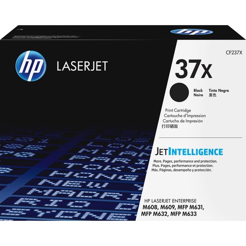 Hewlett-Packard  Toner Cartridge, HP 37X, 25,000 Page Yield, Black