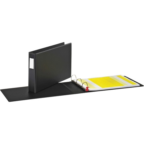 Premier Easy Open 11 X 17 Locking Slant-D Ring Binder, 2" Cap, Black