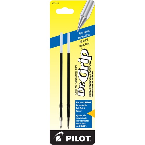 Refill, Better/easytouch/dr Grip Retract Ballpoint, Fine, Blue, 2/pack