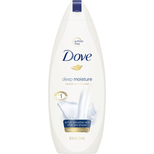 Dove Body Wash Deep Moisture, 12 Oz Bottle, 6/carton