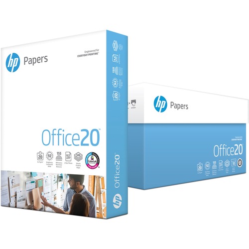 OFFICE20 PAPER, 92 BRIGHT, 20LB, 8-1/2 X 11, WHITE, 500/RM, 10/CT