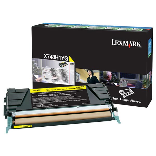 X748H1YG RETURN PROGRAM HIGH-YIELD TONER, 10000 PAGE-YIELD, YELLOW
