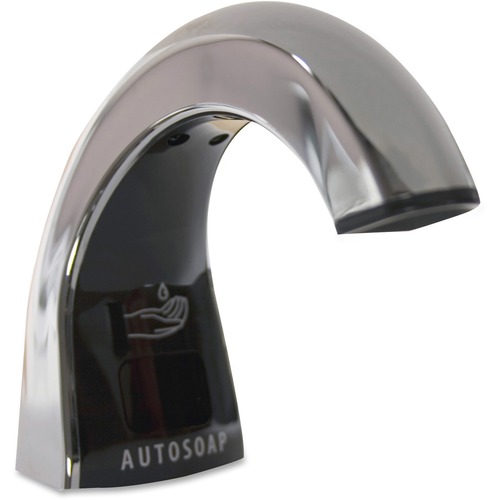 Dispenser, f/Foam Soap, Touch-Free, 4/CT, Chrome/Black