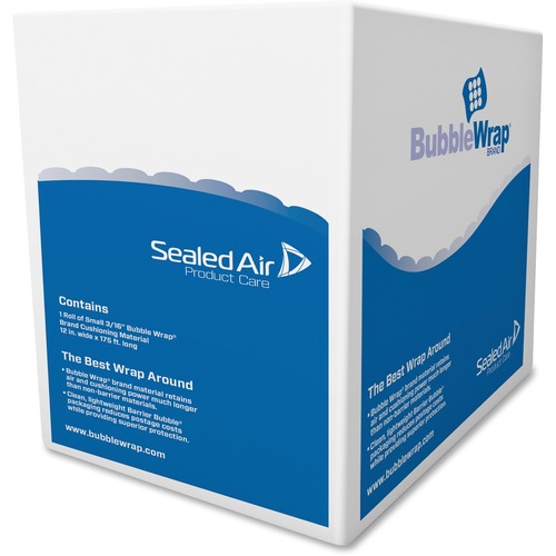 Bubble Wrap Cushioning Material In Dispenser Box, 3/16" Thick, 12" X 175 Ft.