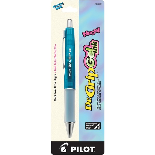 Dr. Grip Gel Ink Retractable Roller Ball Pen, Black Ink, .7mm