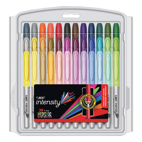 Marking Fine Tip Permanent Marker, Assorted Colors, 36/set