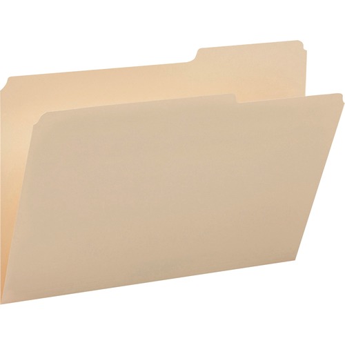 Guide Height File Folders, 2/5 Cut Right Top Tab, Legal, Manila, 100/box