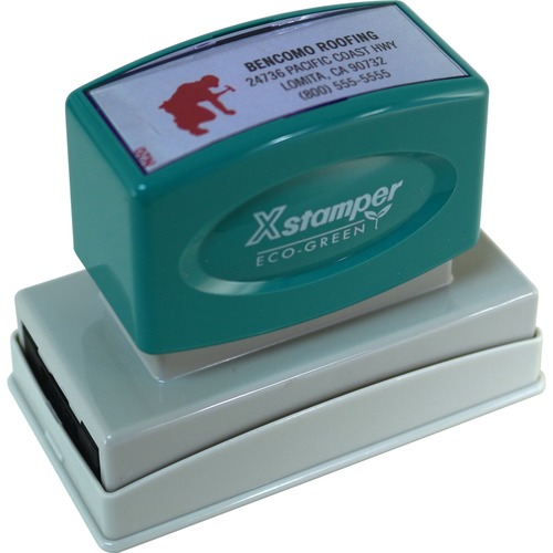 Stamp, Custom Made, Pre Inked, Impression 7/8"x2-3/4"