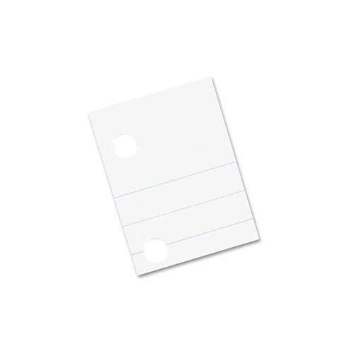 Composition Paper, Red Margin, 5-Hole Punched, 8 X 10-1/2, White, 500 Shts/pk