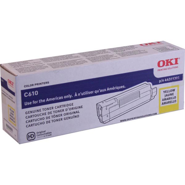 Toner Cartridge, 6000 Page Yield, Yellow