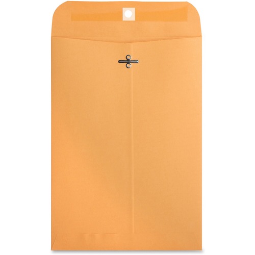 Clasp Envelopes,28 lb.,7-1/2"x10-1/2",100/BX,Brown Kraft