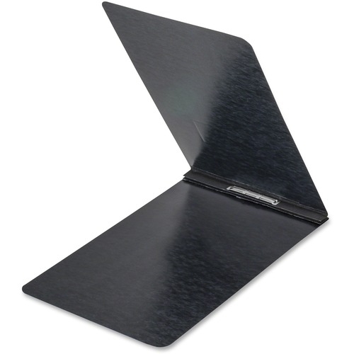 Pressboard Report Cover, Prong Clip, Legal, 2" Capacity, Black