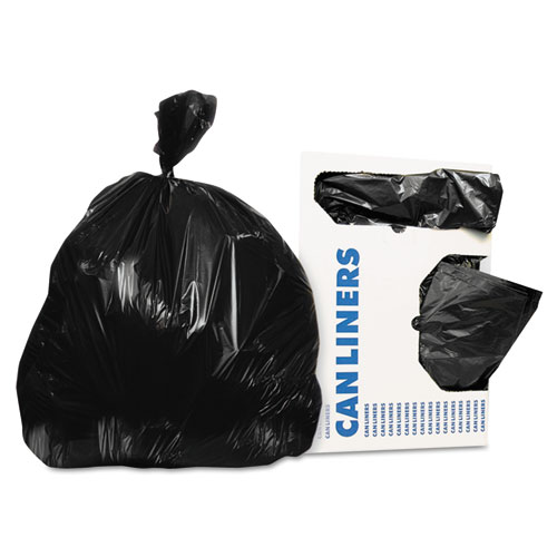 Low-Density Can Liners, 20-30 Gal, 0.9 Mil, 30 X 36, Black, 200/carton