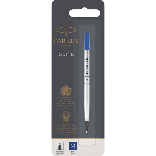 Refill For Roller Ball Pens, Medium, Blue Ink