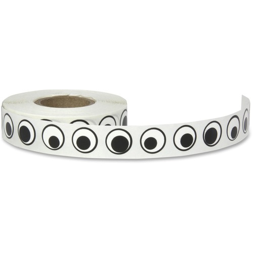 Wiggle Eyes, 1/2", 1000/PK, Black/White