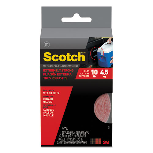 EXTREME FASTENERS, 1" X 48", BLACK, PAIR OF 2 ROLLS