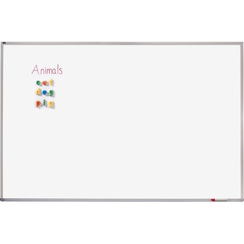 Porcelain Magnetic Whiteboard, 72 X 48, Aluminum Frame