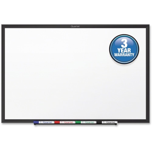 CLASSIC SERIES TOTAL ERASE DRY ERASE BOARD, 60 X 36, WHITE SURFACE, BLACK FRAME