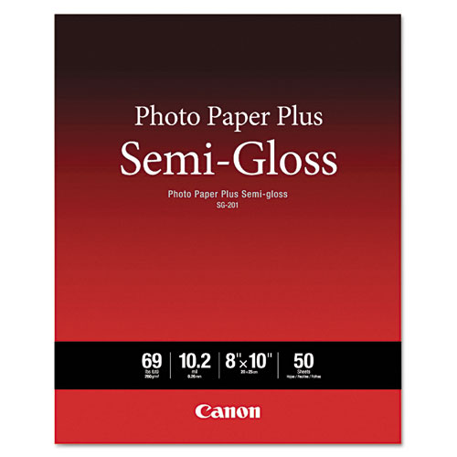 PHOTO PAPER PLUS SEMI-GLOSS, 8 X 10, SEMI-GLOSS WHITE, 50/PACK