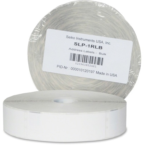 Bulk Address Labels, 1-1/8 X 3-1/2, White, 1000/roll