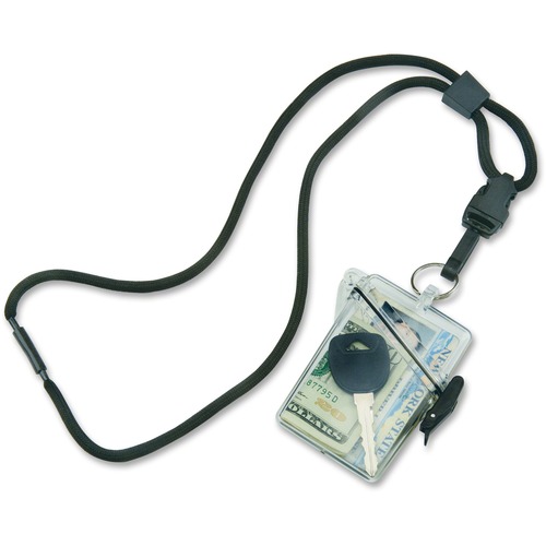 8455016259782 SKILCRAFT WATERPROOF MULTIPLE ID HOLDER WITH LANYARD, CLEAR, DOZEN
