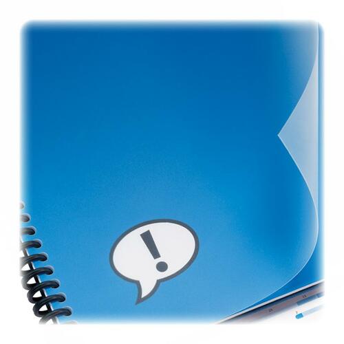 Design View Presentation Binding System Covers, 11 X 8-1/2, Frost, 25/pack