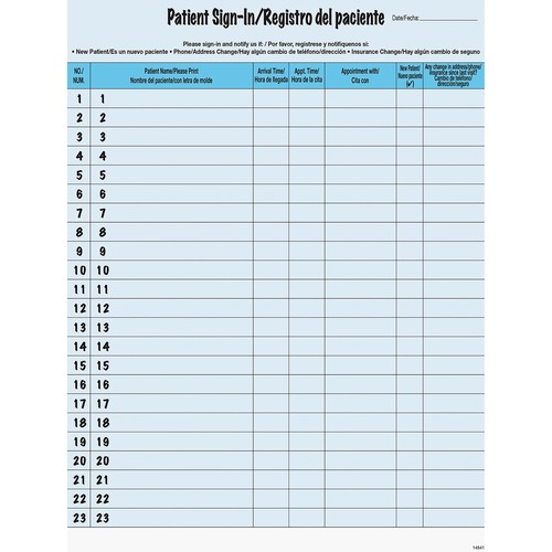 HIPAA LABELS, 8.5" X 11" BLUE, 23/SHEET, 125/PER UNIT