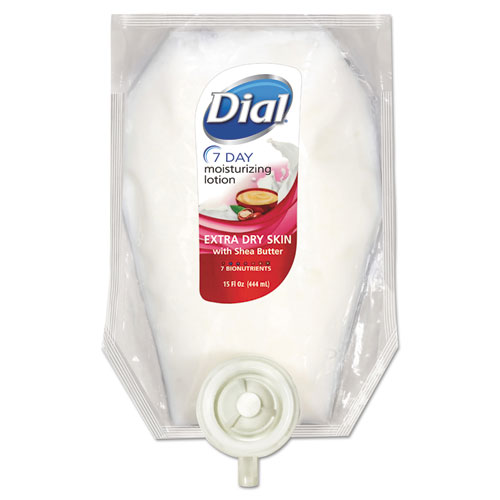 EXTRA DRY 7-DAY MOISTURIZING LOTION WITH SHEA BUTTER, FLORAL, 15 OZ REFILL, 6/CARTON
