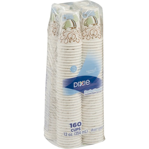 Perfectouch Paper Hot Cups, 12 Oz, Coffee Haze, 160/pack, 960/carton