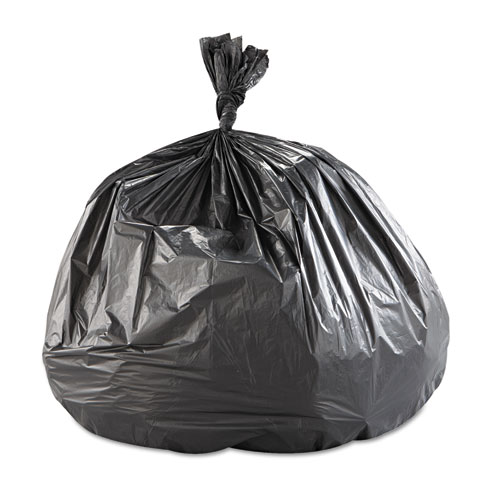Interleaved High-Density Can Liners, 55-60gal, 43 X 48, 22mic, Black, 150/carton