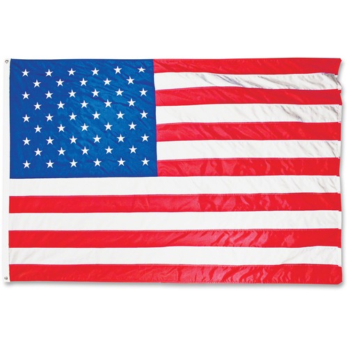 All-Weather Outdoor U.s. Flag, Heavyweight Nylon, 4 Ft X 6 Ft