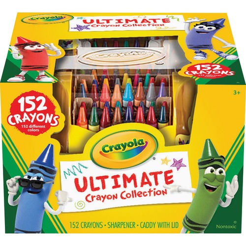 Ultimate Crayon Case, Sharpener Caddy, 152 Colors