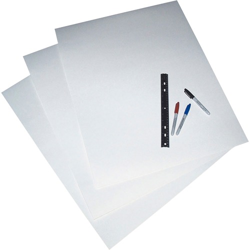 Peacock Four-Ply Railroad Board, 22 X 28, White, 25/carton