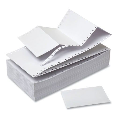 Continuous Unruled Index Cards, 3 X 5, White, 4,000/carton