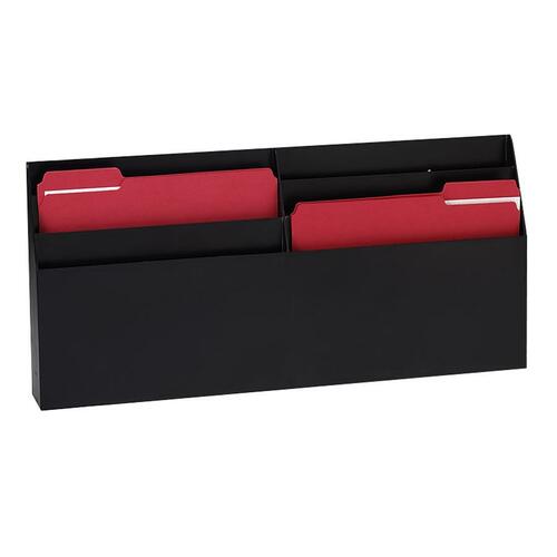 Optimizers Six-Pocket Organizer, 26 21/32" X 3 4/5" X 11 9/16", Black