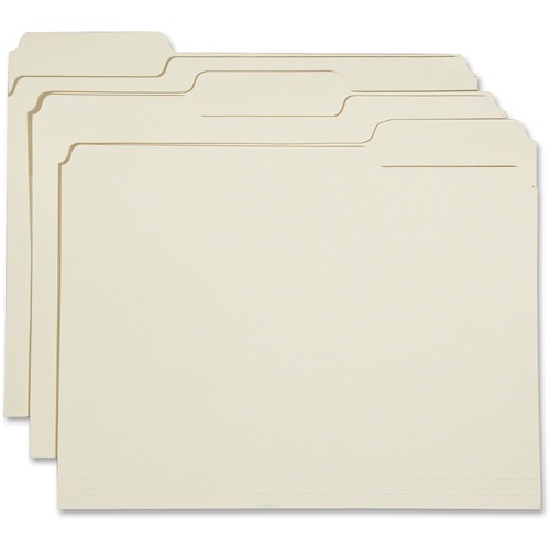 7530015830556, REINFORCED TOP TAB FILE FOLDERS, 1/3 CUT, MANILA, LETTER, 100/BOX