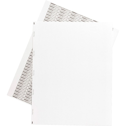 Transcription Labels,Unruled,1/Sht,8-1/2"x11",1000/BX,White