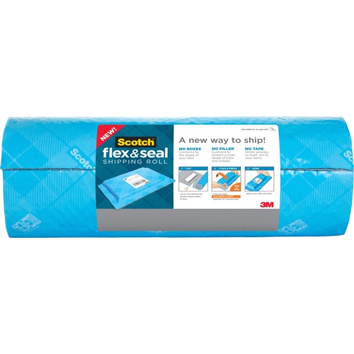 FLEX AND SEAL SHIPPING ROLL, 15" X 20 FT, BLUE/GRAY