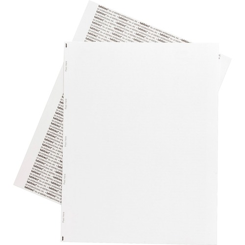 Transcription Labels,Unruled,1/Sht,8-1/2"x11",100/BX,White