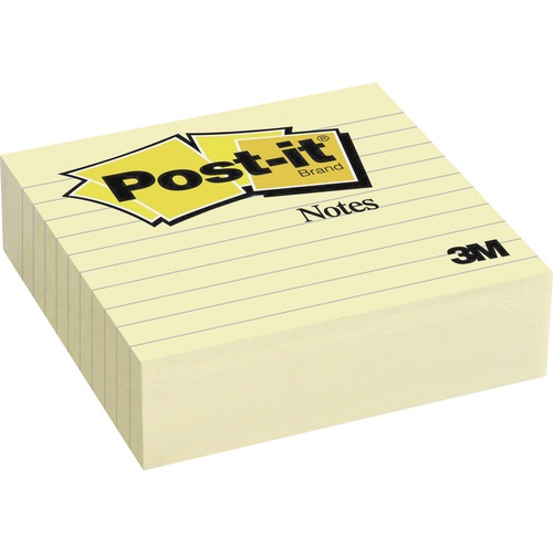 Original Lined Notes, 4 X 4, Canary Yellow, 300-Sheet