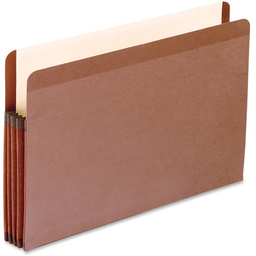 Premium Reinforced Expanding File Pockets, Straight Cut, 1 Pocket, Legal, Brown