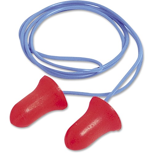 Pre-Shaped Ear Plugs,Corded,Soil Resistant,100/BX,Pink/Blue