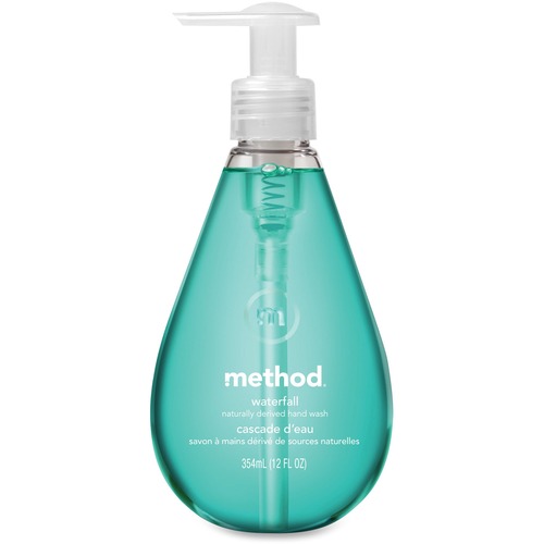 Gel Hand Wash, Waterfall, 12 Oz Pump Bottle, 6/carton