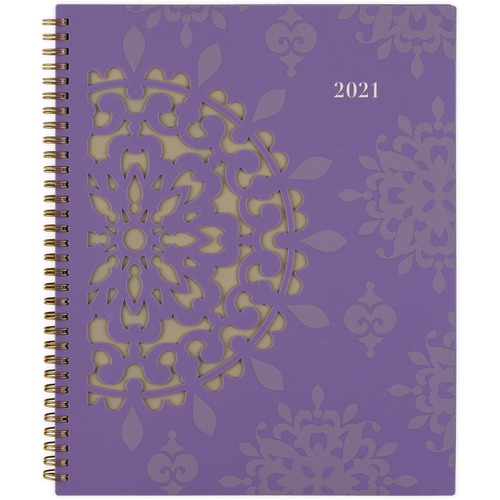 VIENNA WEEKLY/MONTHLY APPOINTMENT BOOK, 11 X 8.5, PURPLE, 2021
